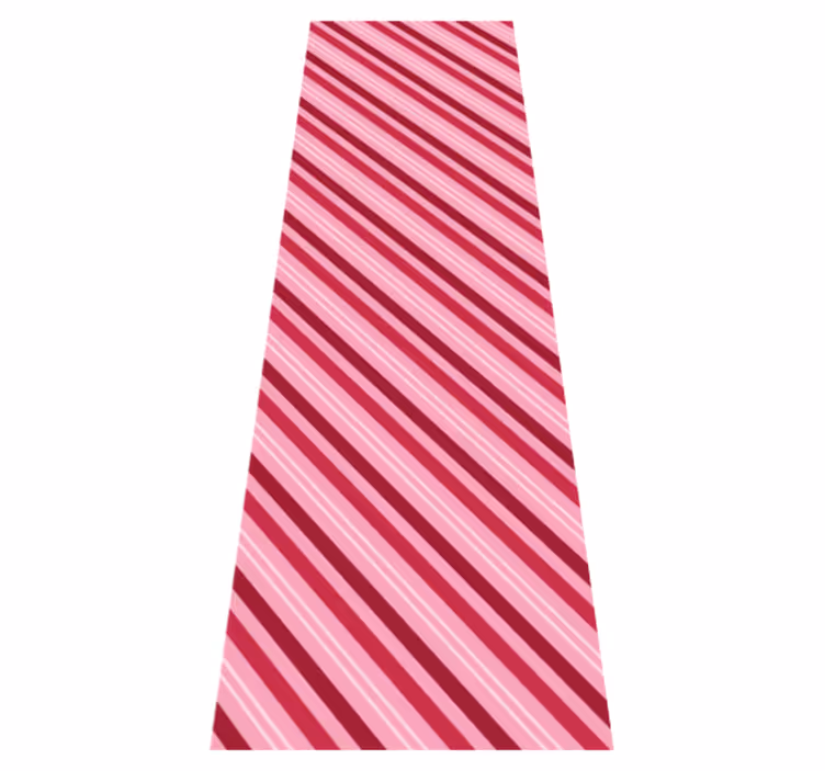 Bedroom vinyl rug with diagonal stripe pattern - TenStickers