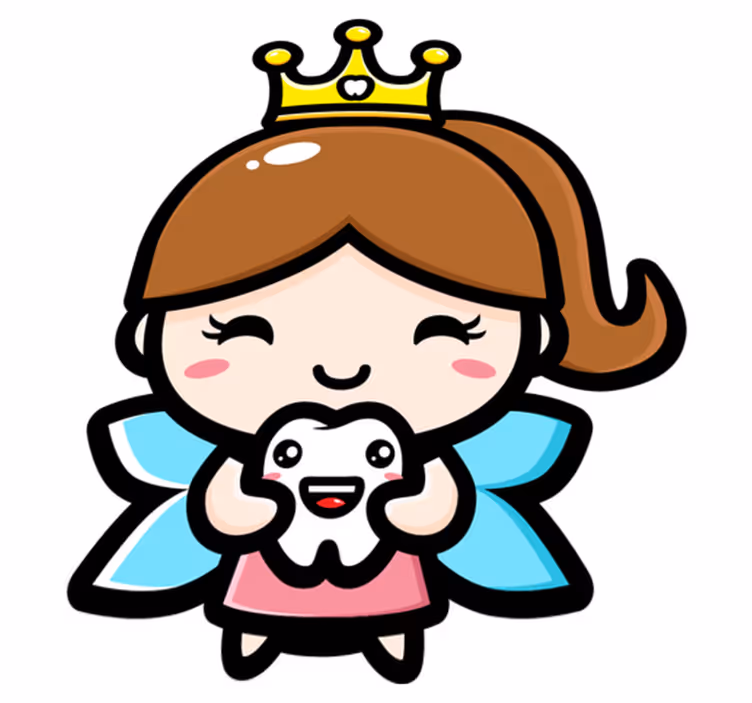 Kids vinyl rug cute tooth fairy design - TenStickers