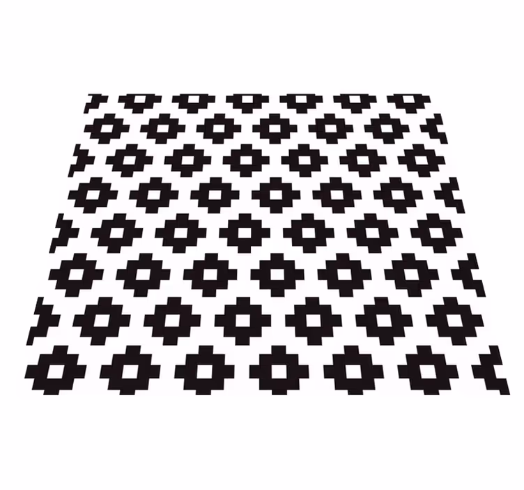 Bathroom vinyl rug with modern style design - TenStickers