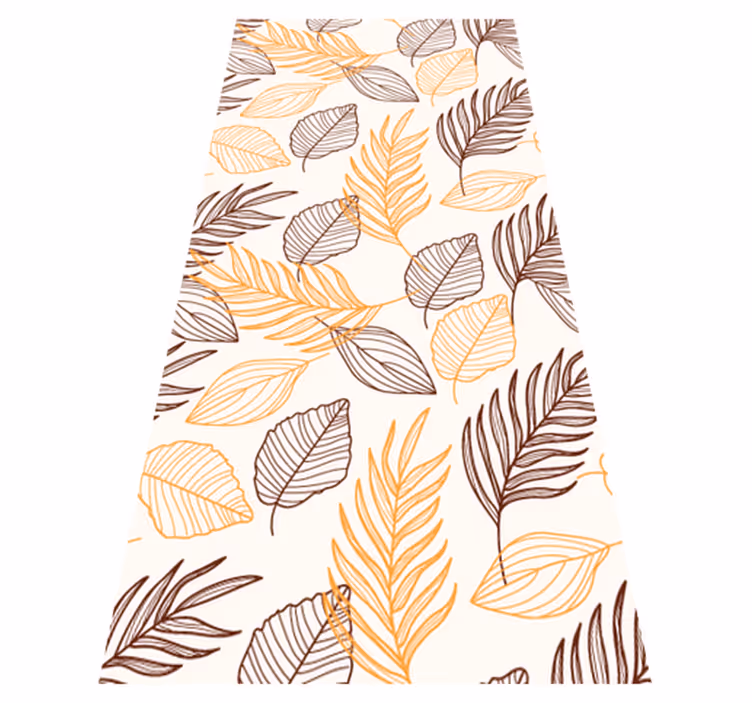 Bathroom vinyl rug in golden cereal design - TenStickers