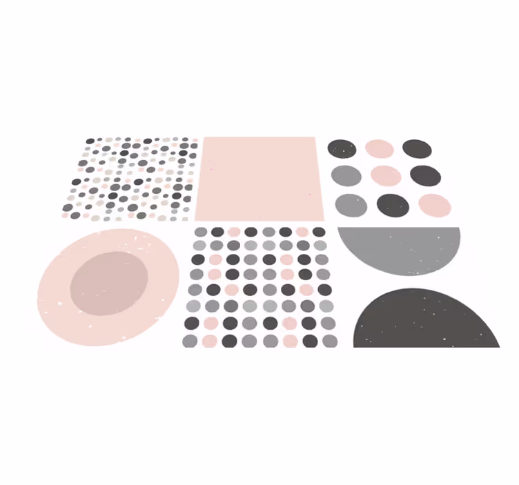 Bathroom vinyl rug in scandinavian rebekka design - TenStickers
