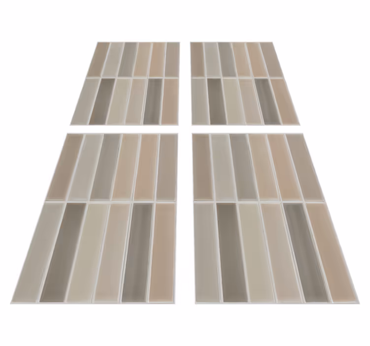 Bathroom vinyl rug in rectangle pattern - TenStickers