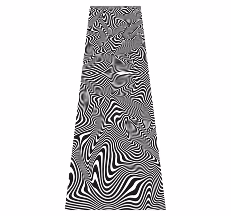 Bathroom vinyl rug zebra 3d effect mat - TenStickers
