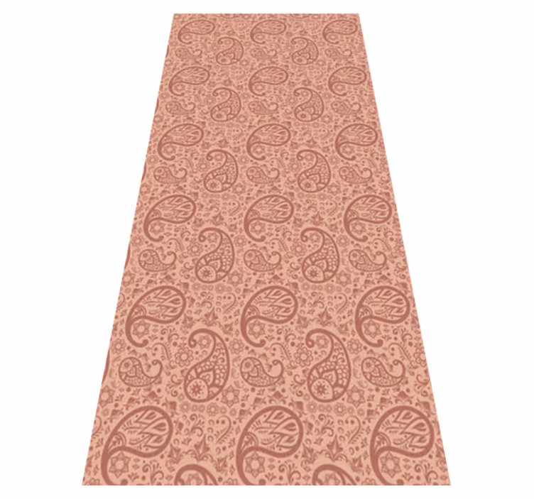 Kitchen vinyl rug paisley pattern mat - TenStickers