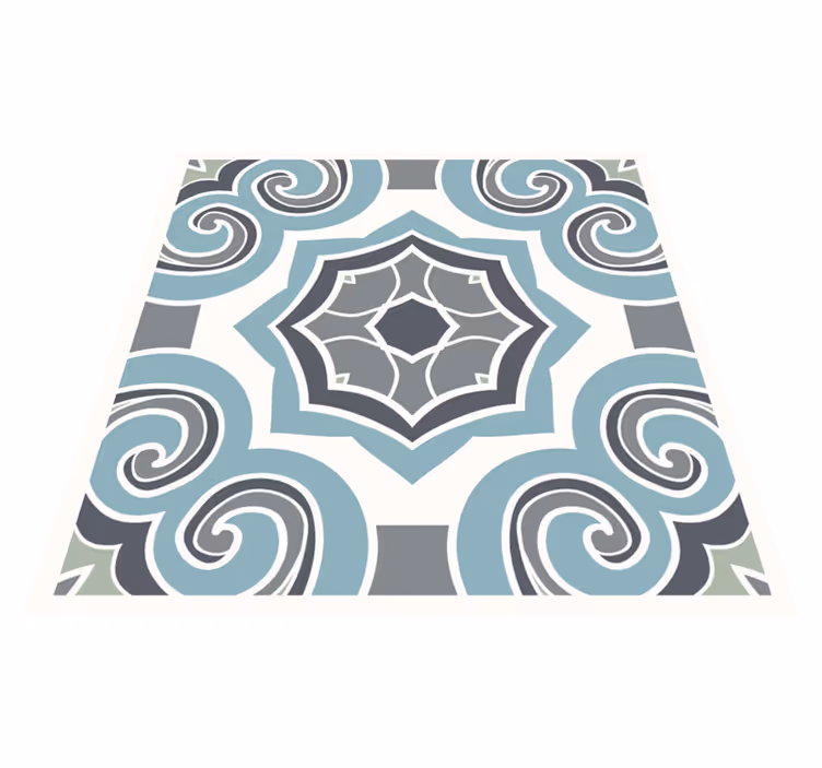 Portuguese style kitchen vinyl rug - TenStickers