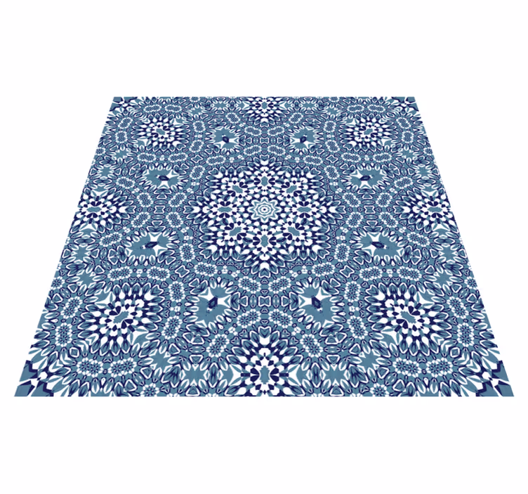 Kitchen vinyl rug mosaic mandala design - TenStickers