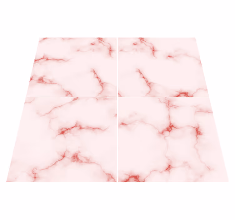 Kitchen vinyl rug marble tile stickers - TenStickers