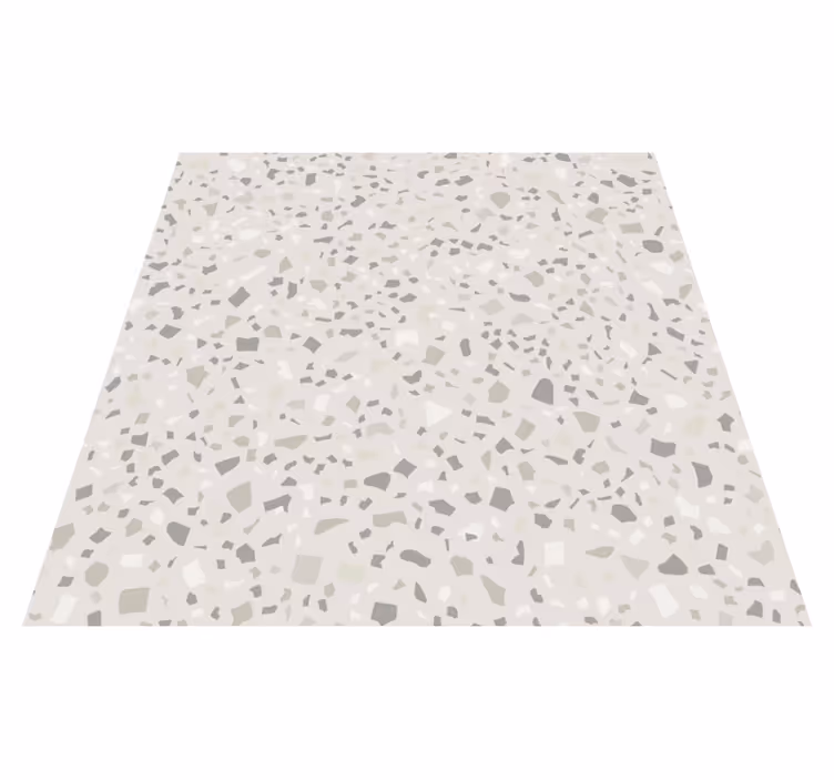 Grey terrazzo kitchen vinyl rug - TenStickers