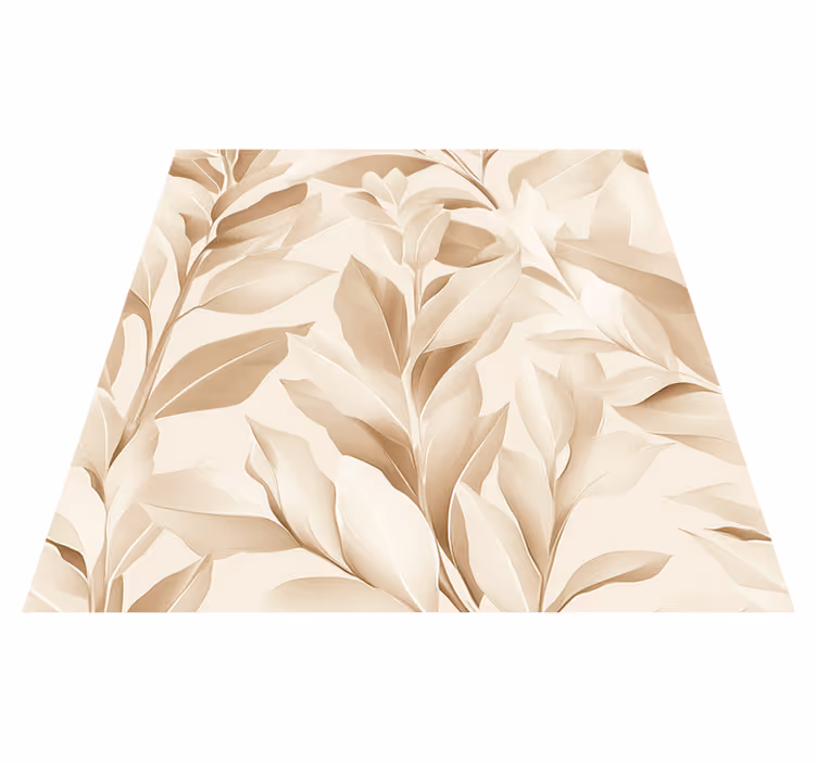 Kitchen vinyl rug in beige sheet design - TenStickers
