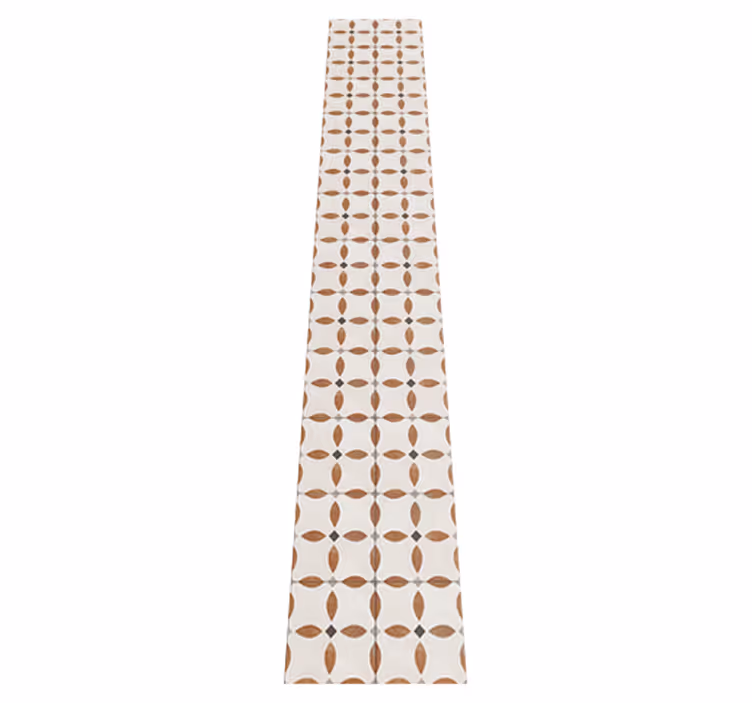 Kitchen vinyl rug with roman style tiles design - TenStickers