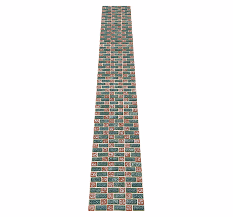 Kitchen vinyl rug simple brick tiles - TenStickers