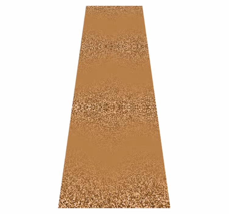 Retro brown square dotted design bedroom vinyl rug - TenStickers