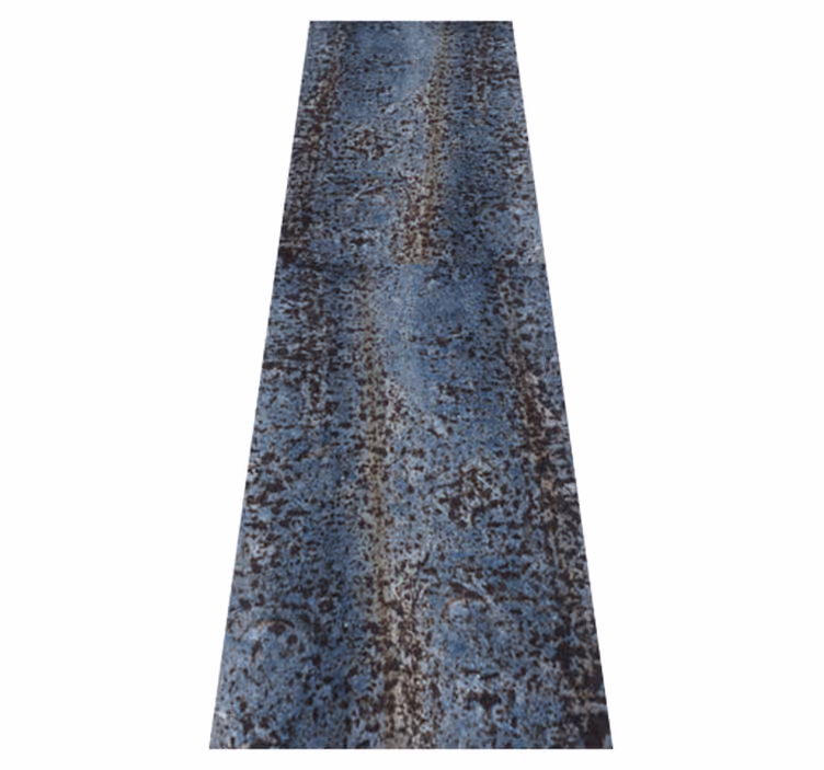 Bedroom vinyl rug with retro design and raw pattern - TenStickers