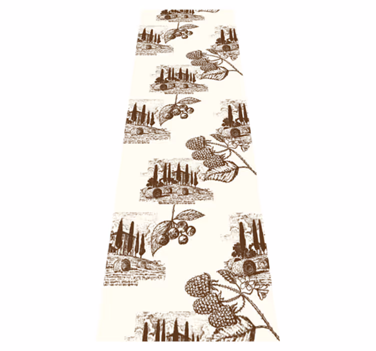 Bedroom vinyl rug french provincial country design - TenStickers