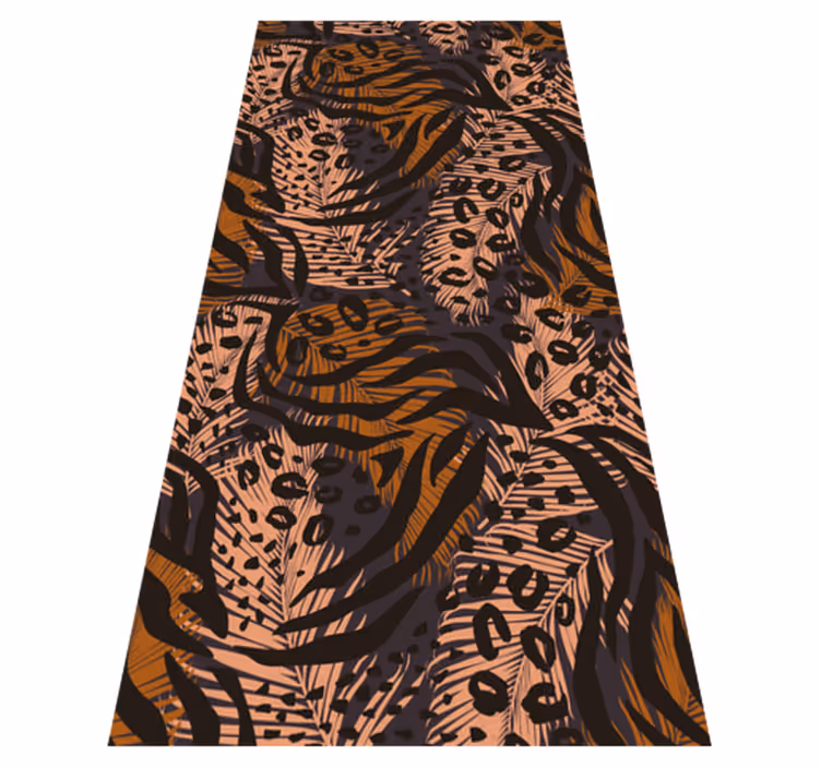 African style abstract colorful design bedroom vinyl rug - TenStickers