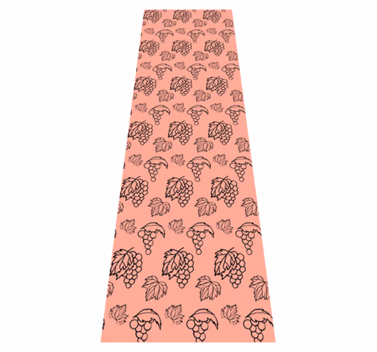 Bedroom vinyl rug in african rosa grapes design - TenStickers