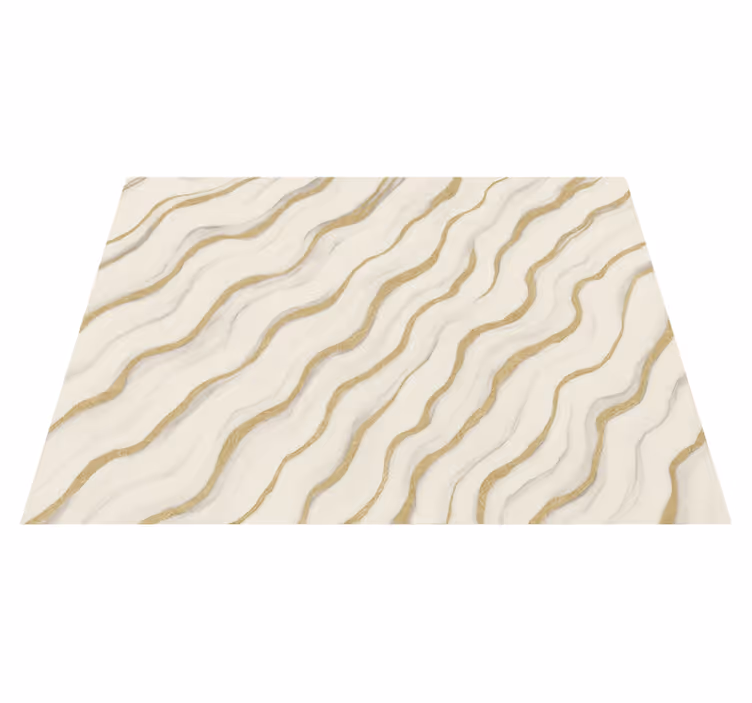 Bedroom vinyl rug in white grey marble effect - TenStickers