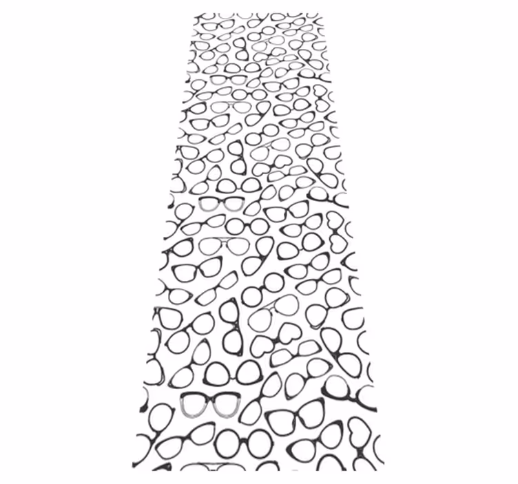 Office vinyl rug fashionable sunglasses pattern - TenStickers