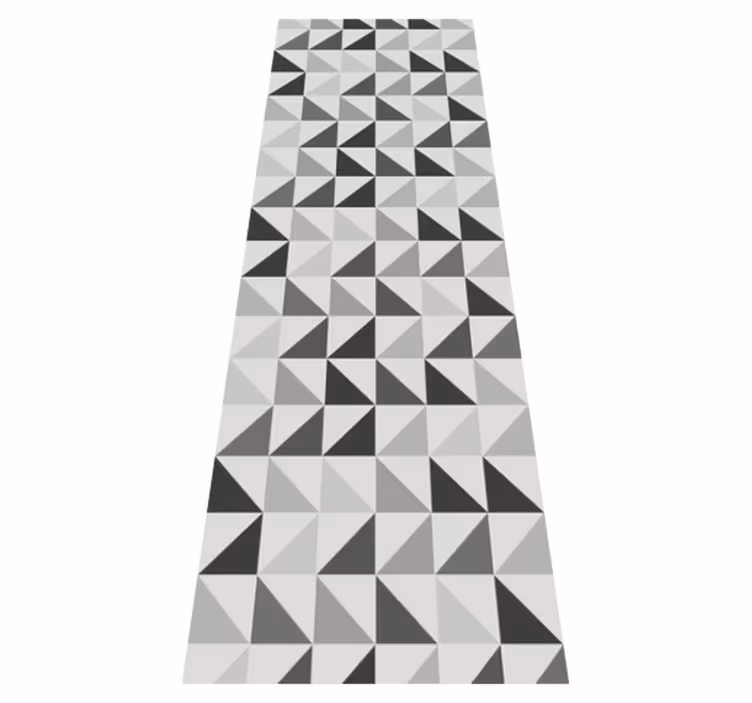 Office vinyl rug geometric triangles design - TenStickers
