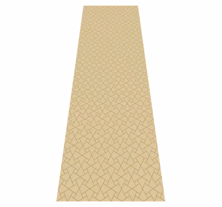 Graphic grey and beige office vinyl rug - TenStickers