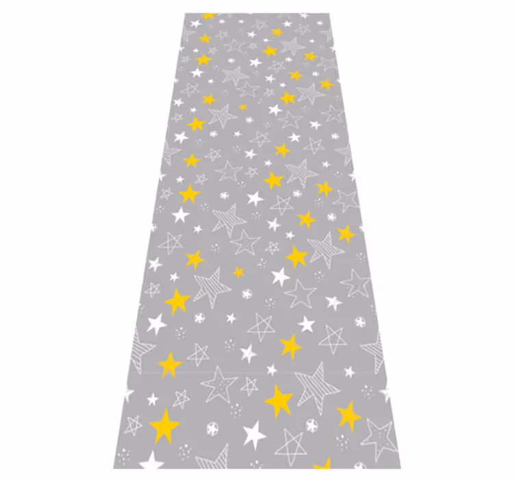 Bedroom vinyl rug in pantone stars design - TenStickers