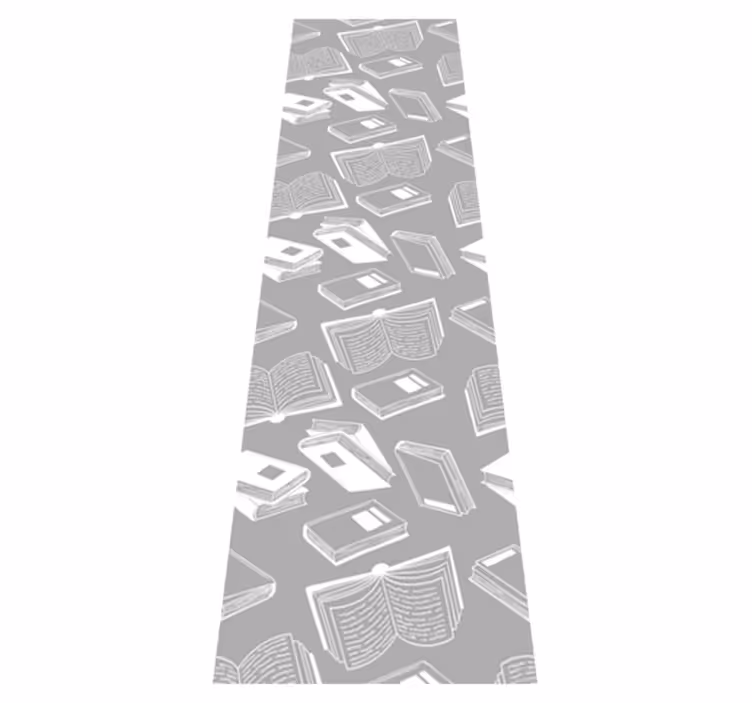 Bedroom vinyl rug nordic style grey poem - TenStickers