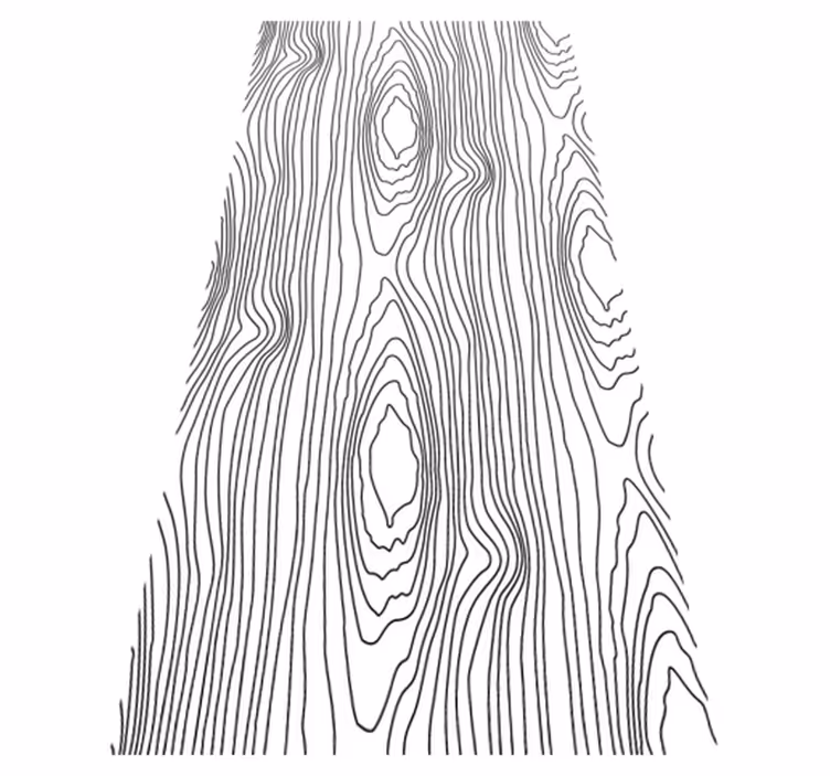 Bedroom vinyl rug in black nature stripes - TenStickers