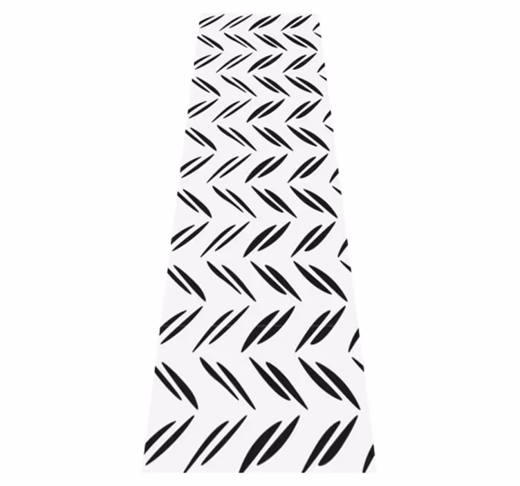 Bedroom vinyl rug with simple varied stripes - TenStickers