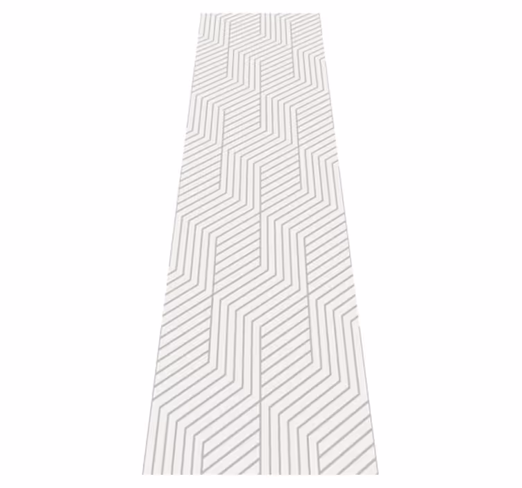 Bedroom vinyl rug with modern octagon designs - TenStickers