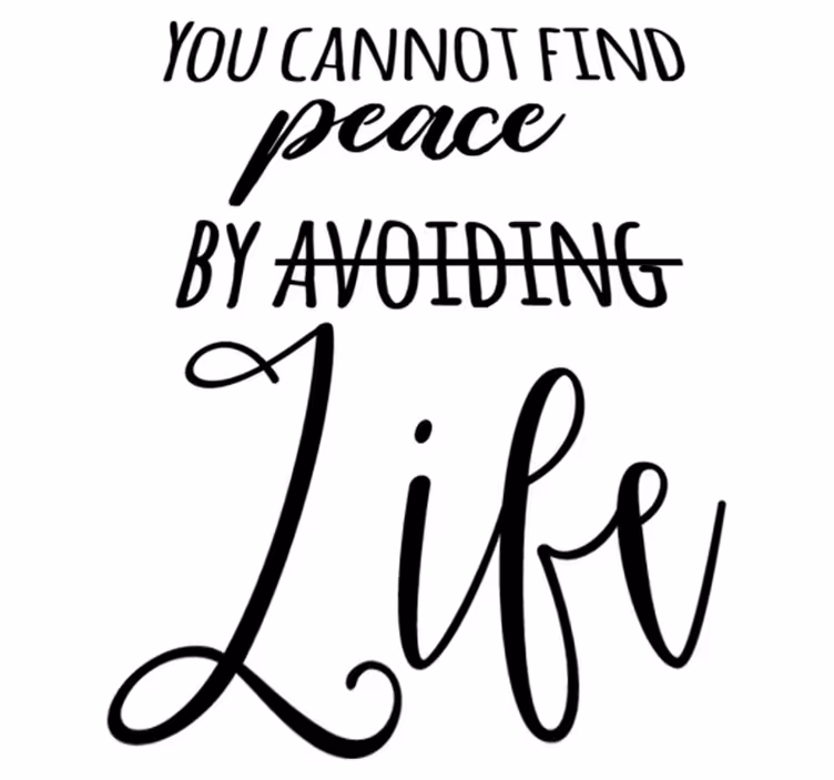 Bedroom vinyl rug virginia woolf peace - TenStickers