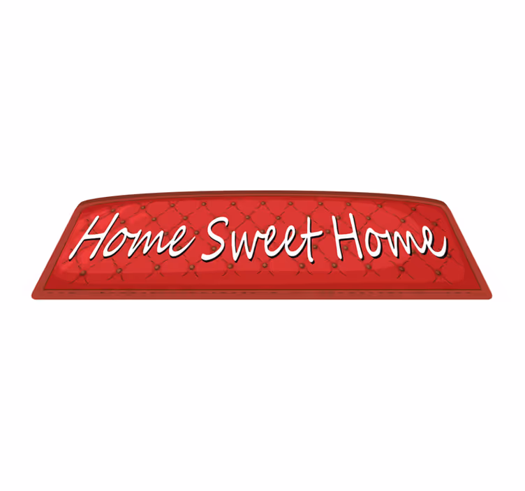 Home sweet bedroom vinyl rug - TenStickers