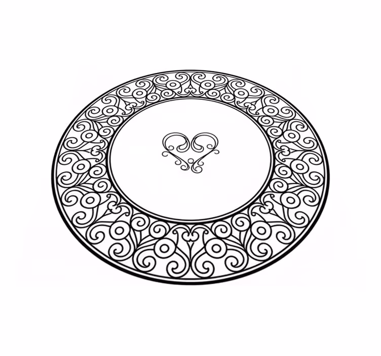 Bedroom vinyl rug true love vinyl carpet - TenStickers