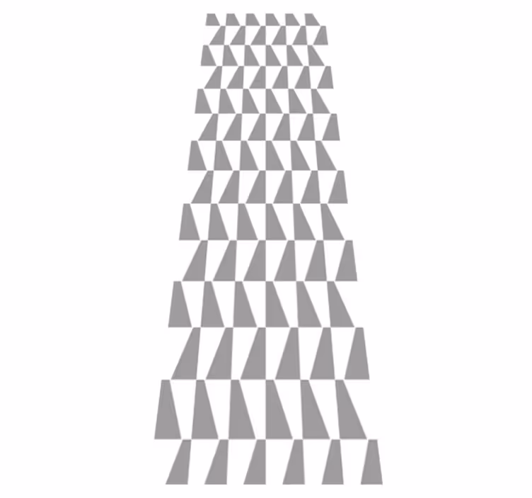 Nordic vinyl rug in gray triangles - TenStickers