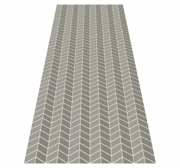 Nordic vinyl rug scandinavian pastel green stripes - TenStickers