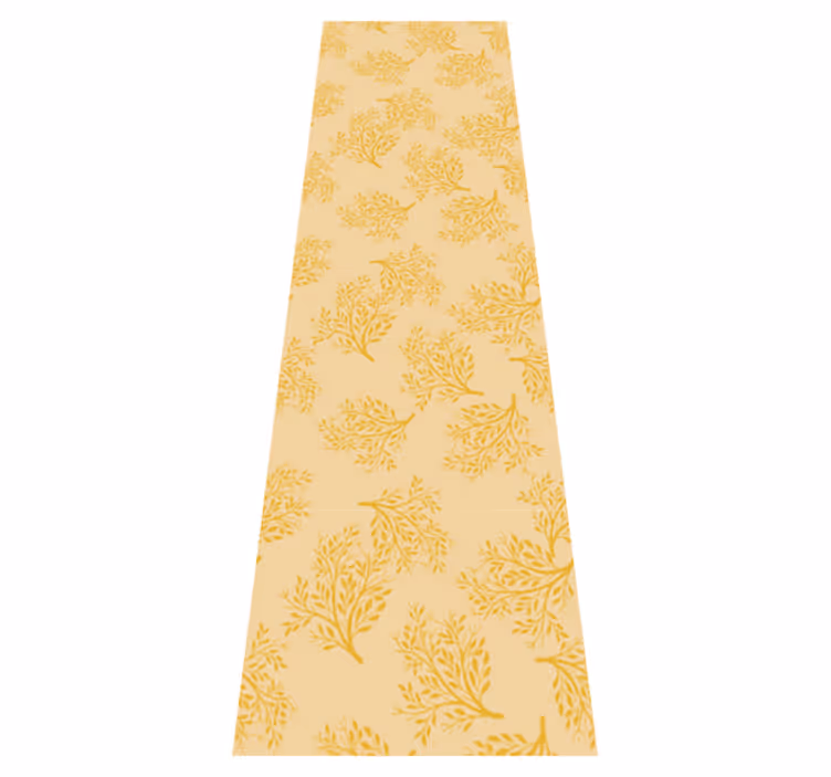 Nordic vinyl rug orange tree design - TenStickers
