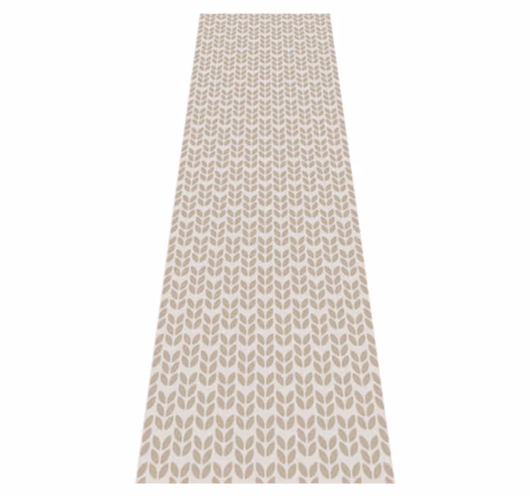 Nordic vinyl rug with soft uneven stripes - TenStickers