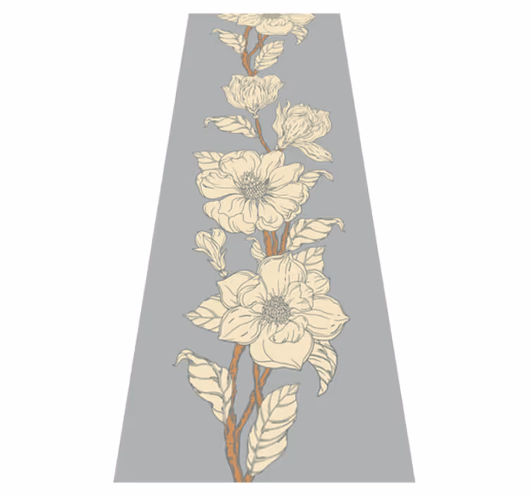 Nature vinyl rug nostalgic magnolia style - TenStickers
