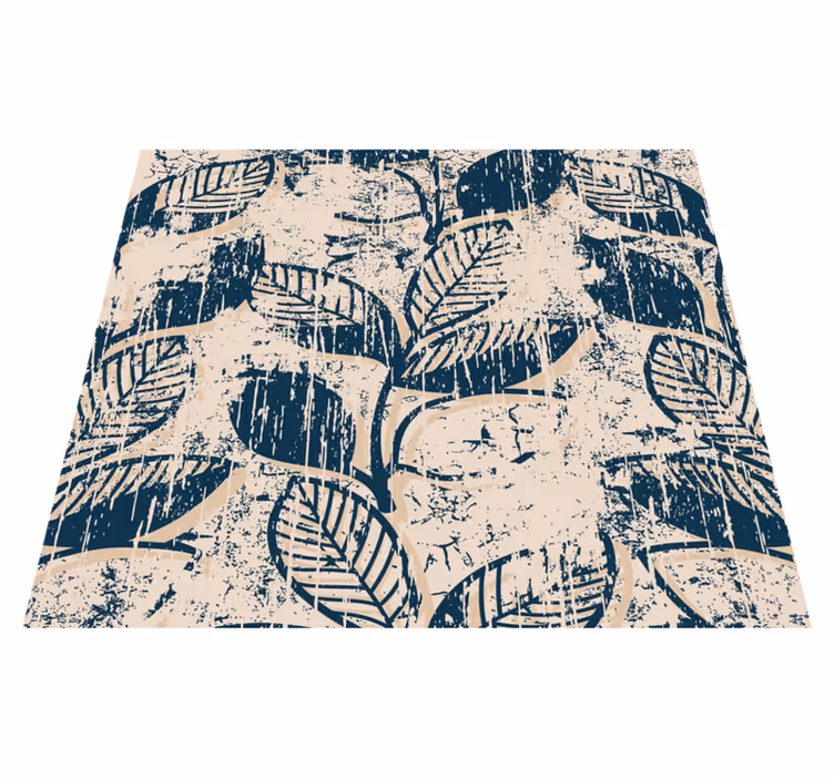 Vintage vinyl rug with grunge retro design - TenStickers