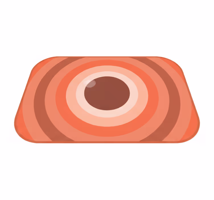 Modern vinyl rug terra rosa - TenStickers