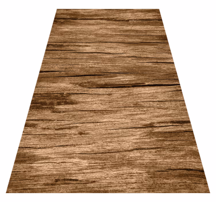 Textured vinyl rug striped light brown - TenStickers
