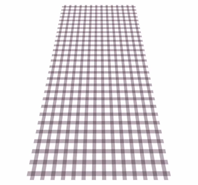 Textured vinyl rug in lilac gingham - TenStickers