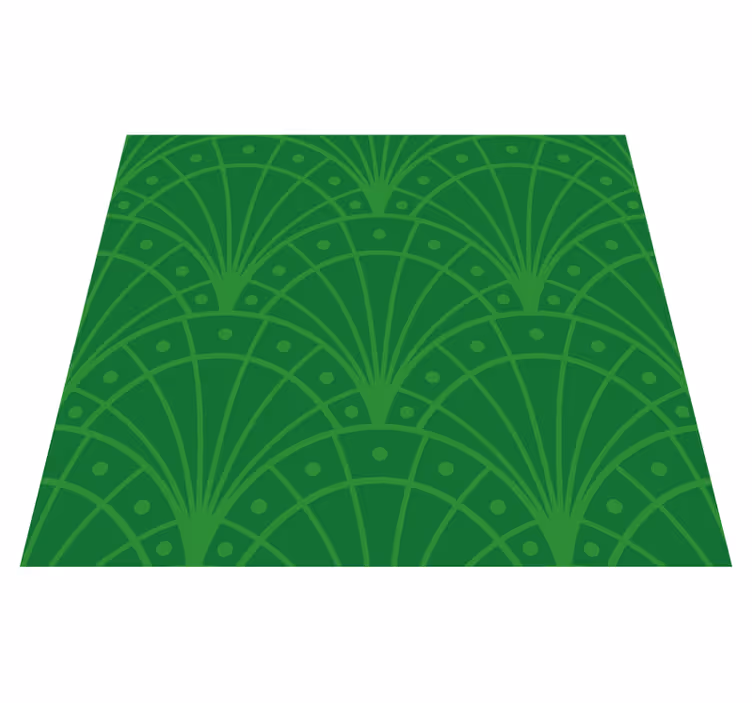 Vintage vinyl rug in art deco style - TenStickers