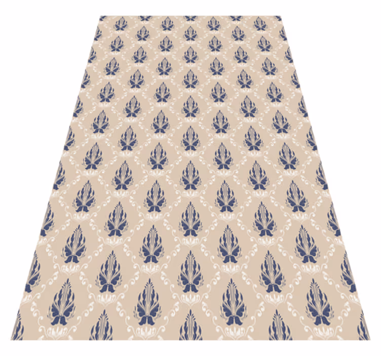 Stencilled vintage vinyl rug - TenStickers