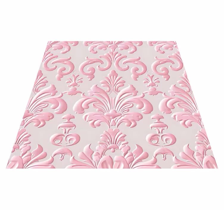 Vintage vinyl rug pink design - TenStickers