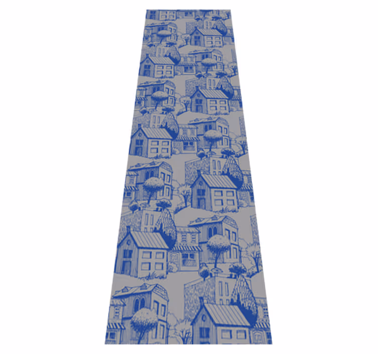 Vintage vinyl rug inspired by vintage facades - TenStickers