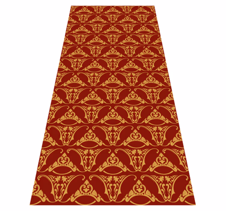 Vintage vinyl rug in pugin style - TenStickers