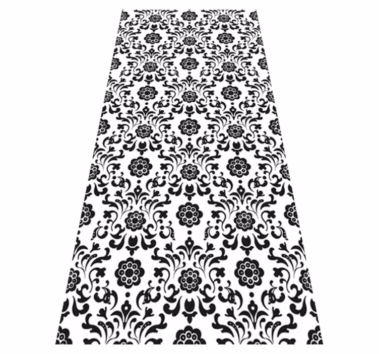Vintage vinyl rug royalty damask design - TenStickers