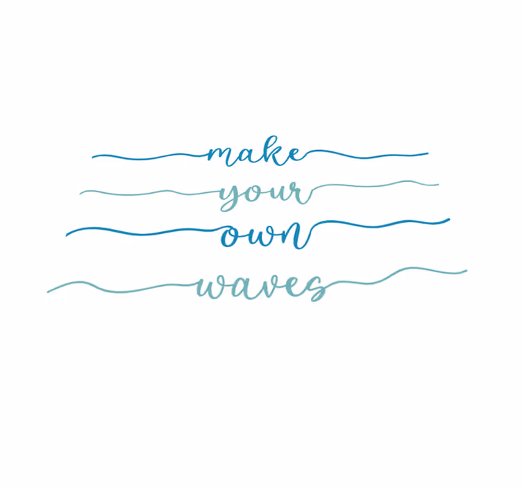 Custom vinyl rug create your own waves - TenStickers