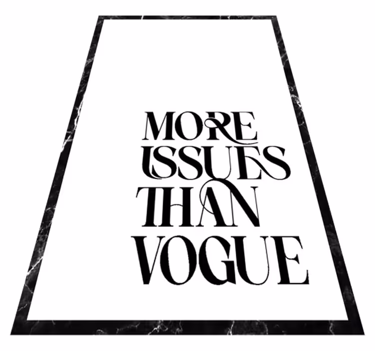Custom vinyl rug more problems than style - TenStickers