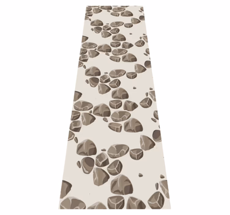 Textured vinyl rug in weathered modern stone - TenStickers